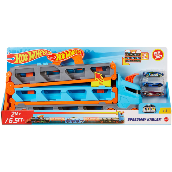 Hot Wheels Speedway Hauler Νταλίκα-Πίστα 2σε1 (GVG37)