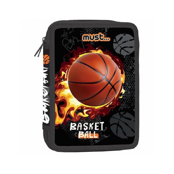 Must Basketball Κασετίνα Διπλή Γεμάτη (000585614)