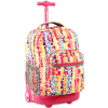 JWorld Trolley Δημοτικού Sunrise Squares Neon (395-00001-29)