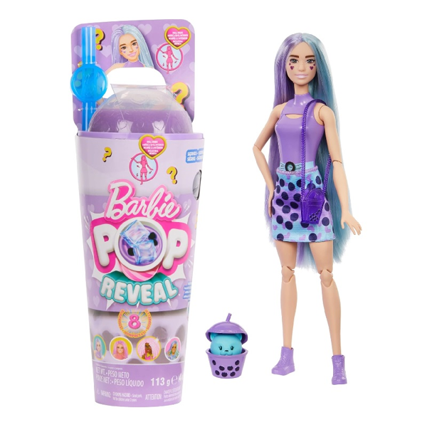 Barbie Pop Reveal Bubble Tea Μωβ (HTJ19)