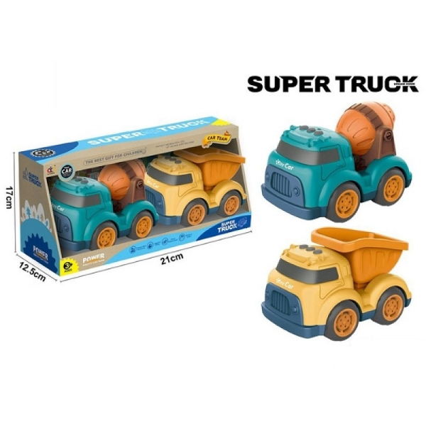 Super Truck Σετ Δομικά Οχήματα (618-23)