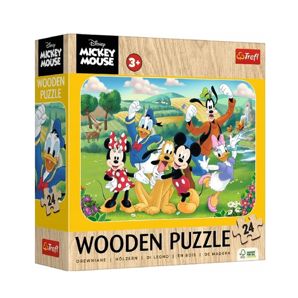 Trefl Wooden Puzzle 24τεμ Mickey Mouse (20278)