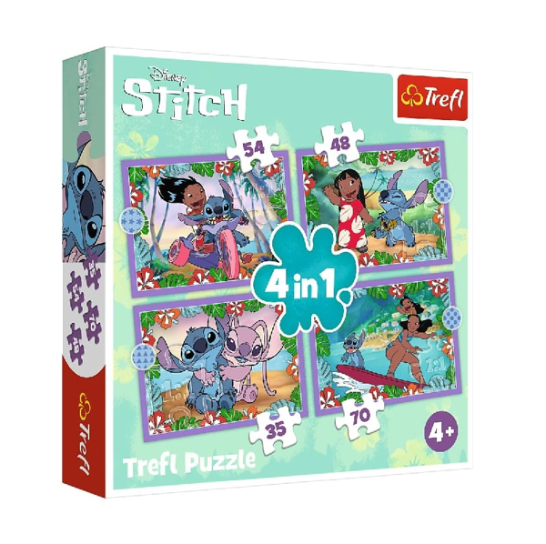 Trefl Puzzle 4in1 Lilo & Stitch (34633)