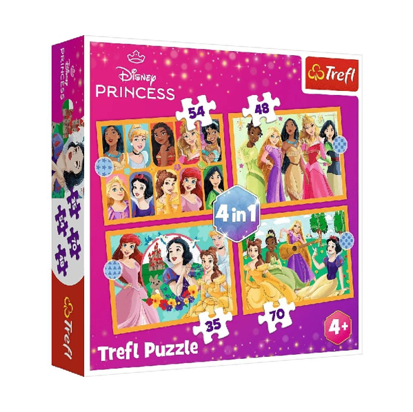 Trefl Puzzle 4in1 Disney Princess (34651)