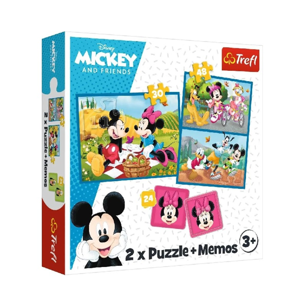 Trefl Puzzle 2in1 & Memos Mickey & Friends (93344)